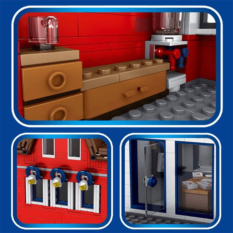 British Post Office with Bus | 2178pcs