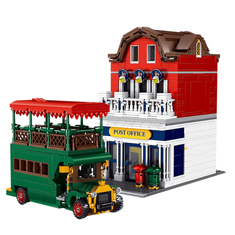 British Post Office with Bus | 2178pcs