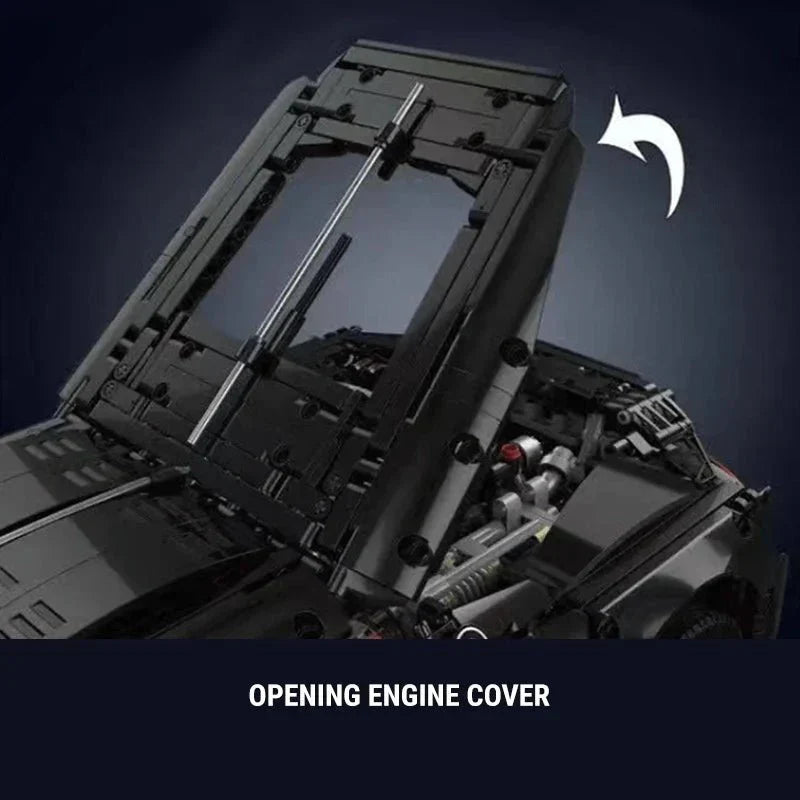 W16 Voiture Noire | 4687pcs