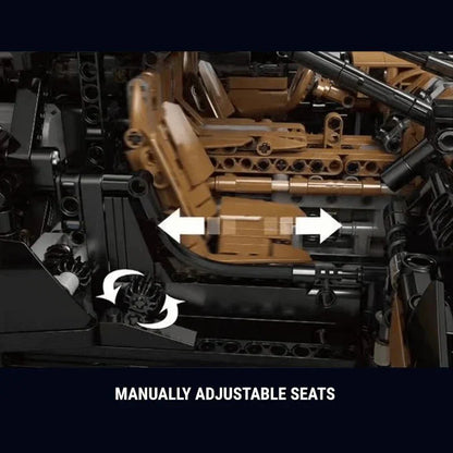 W16 Voiture Noire | 4687pcs