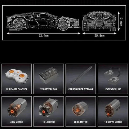 W16 Voiture Noire | 4687pcs