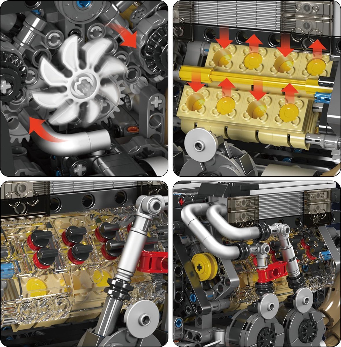 Hypercar W16 Engine | 952pcs
