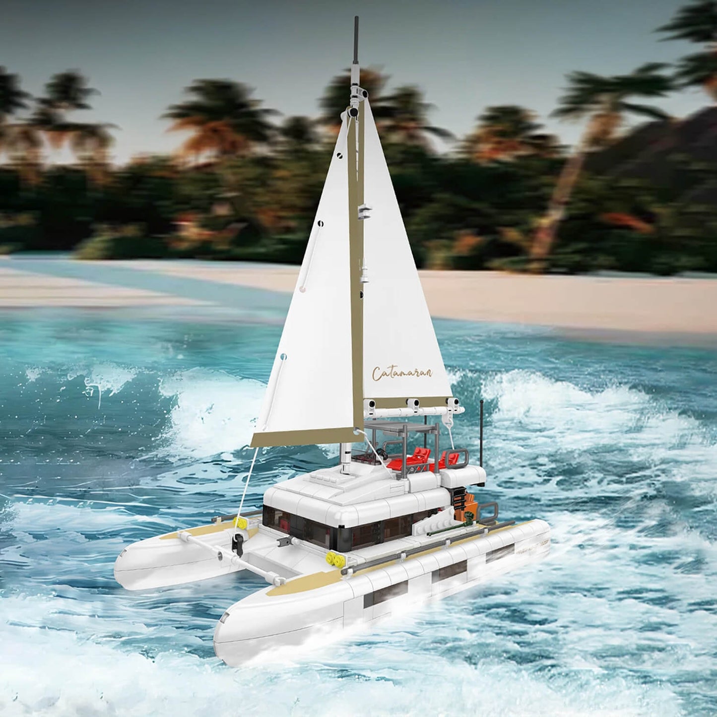 Luxury Catamaran Yacht | 889pcs