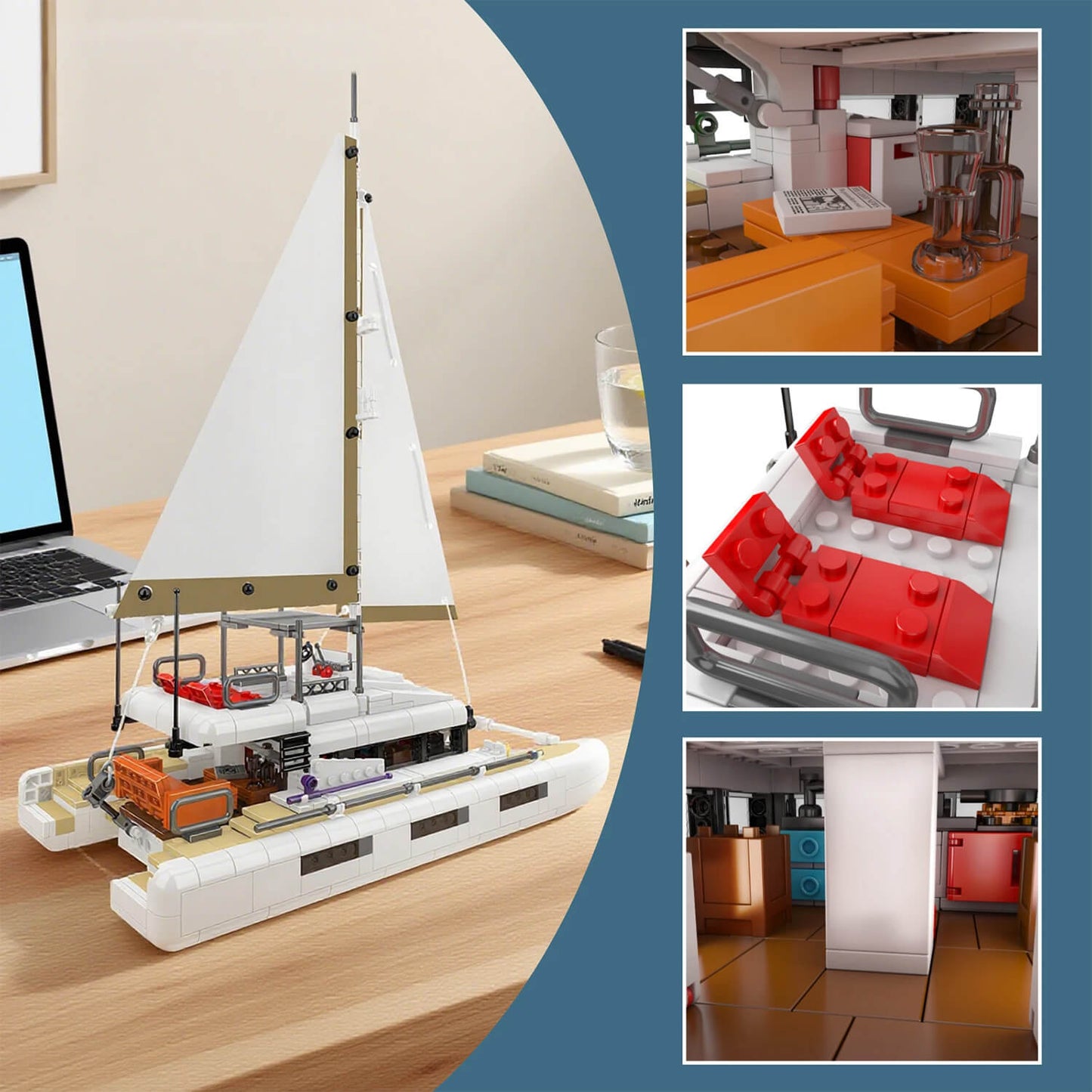 Luxury Catamaran Yacht | 889pcs
