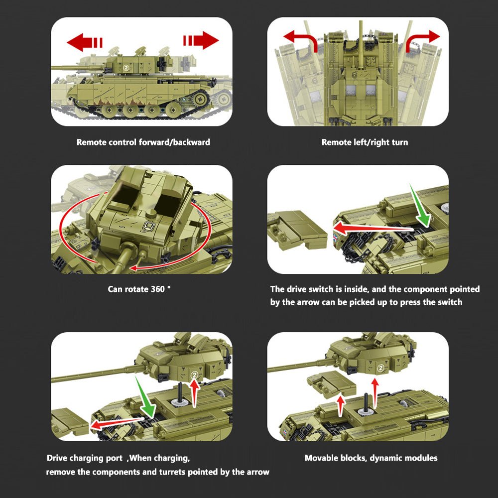 Centurion Main Battle Tank with Power Functions