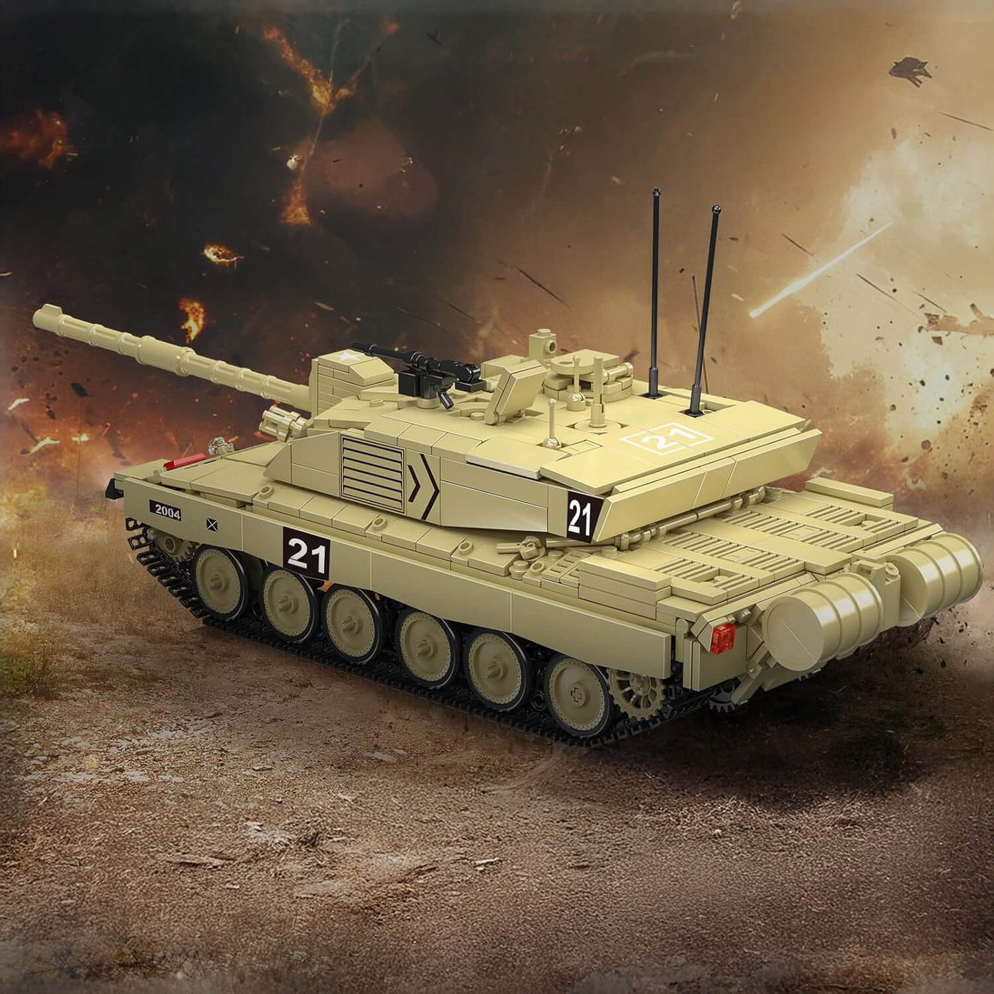 Challenger 2 Battle Tank RC | 1126pcs