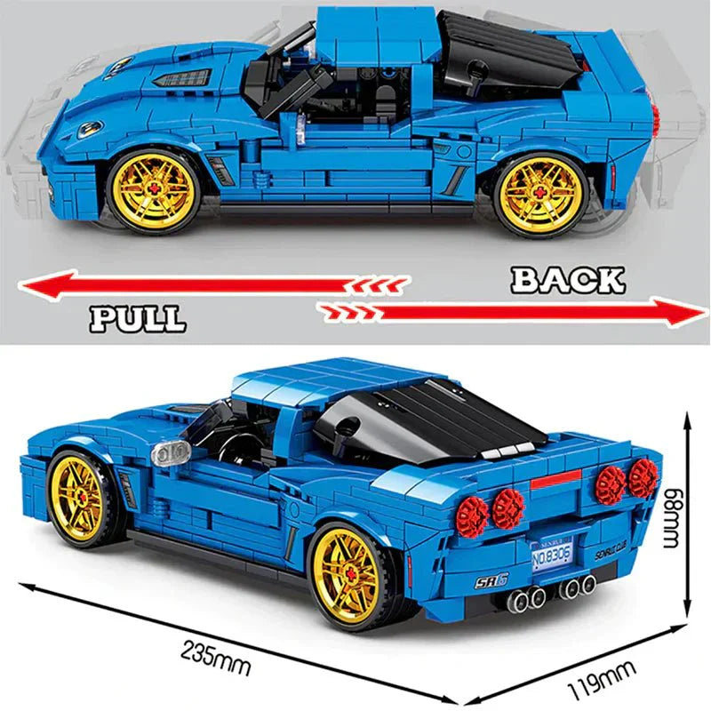 American V8 Sports Coupe | 668pcs