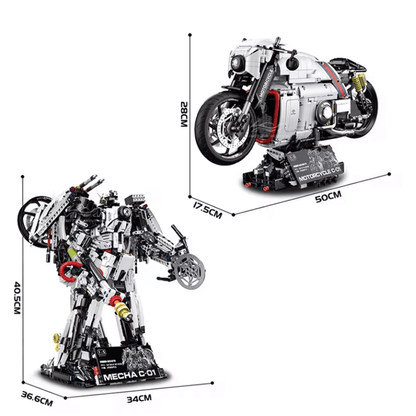 Cyberpunk Mecha Sport Bike | 2615pcs