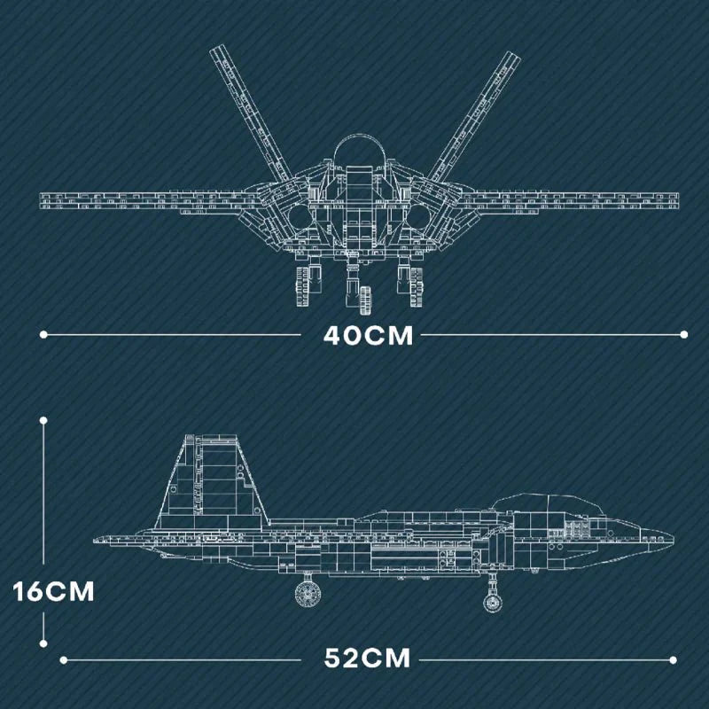 F-22 Raptor | 1836pcs