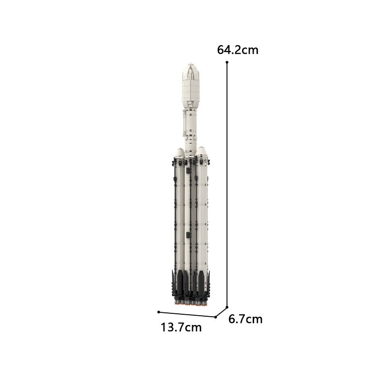 Falcon Heavy Rocket | 713pcs