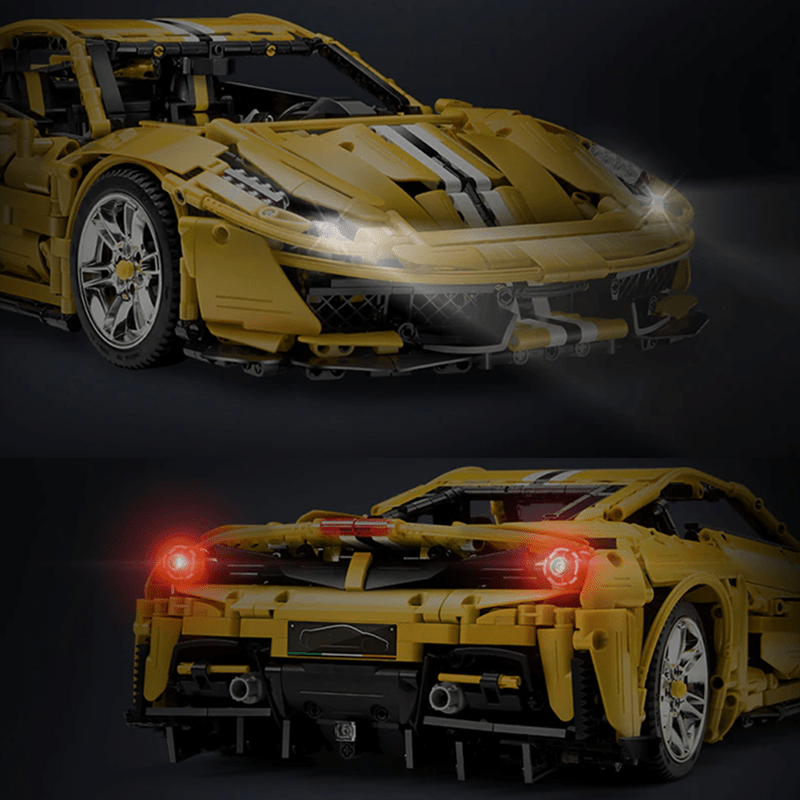 V8 F488 Italian Track Supercar Yellow | 3187pcs