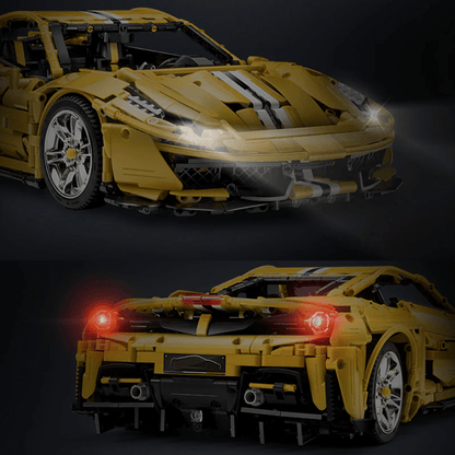 V8 F488 Italian Track Supercar Yellow | 3187pcs