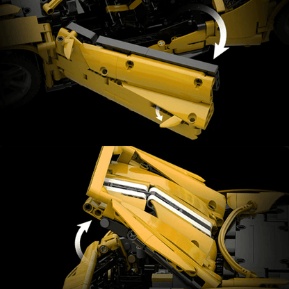 V8 F488 Italian Track Supercar Yellow | 3187pcs
