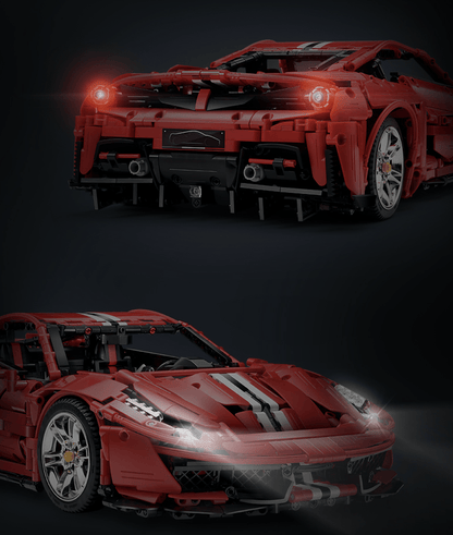 V8 488 Italian Supercar Red | 3187pcs