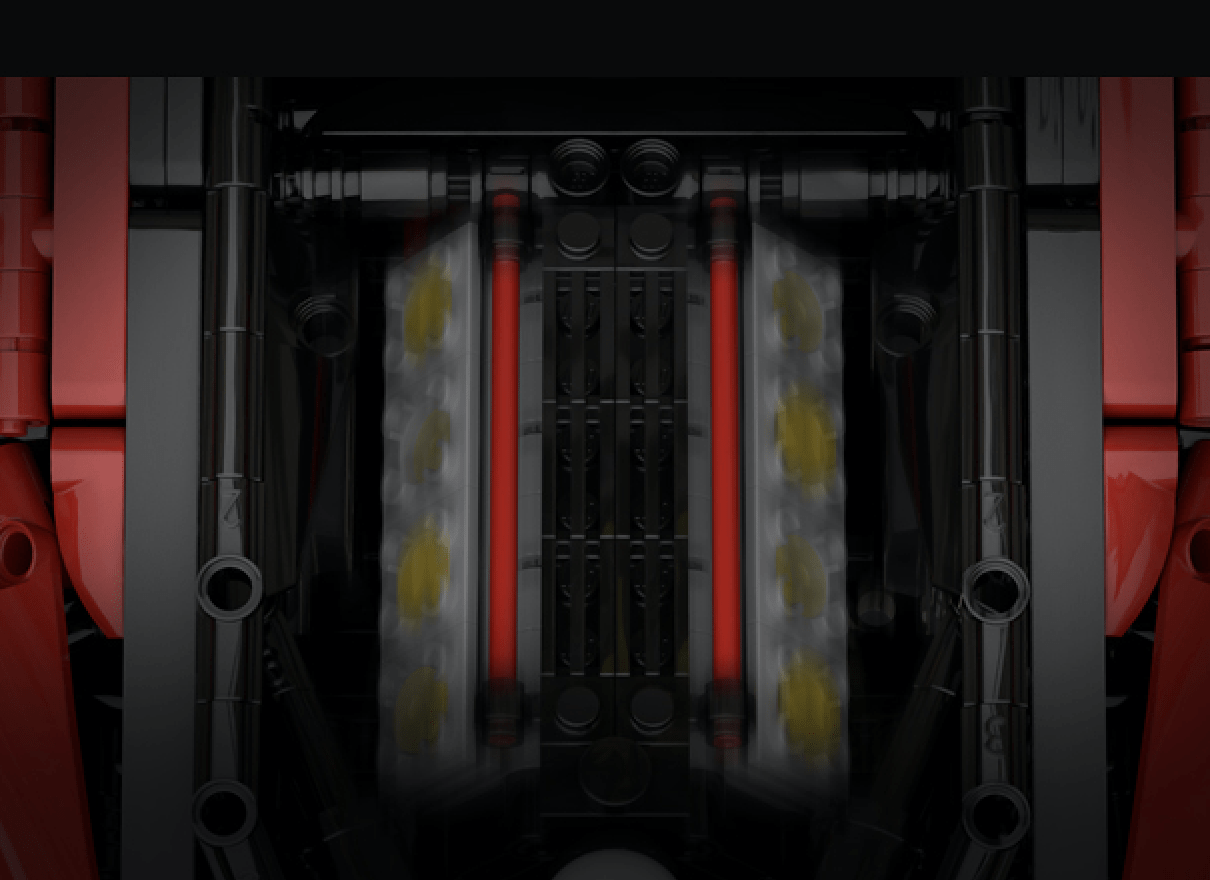 V8 488 Italian Supercar Red | 3187pcs