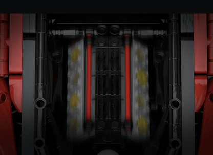 V8 488 Italian Supercar Red | 3187pcs