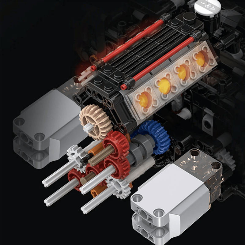 V8 488 Italian Supercar Red | 3187pcs