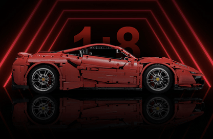 V8 488 Italian Supercar Red | 3187pcs