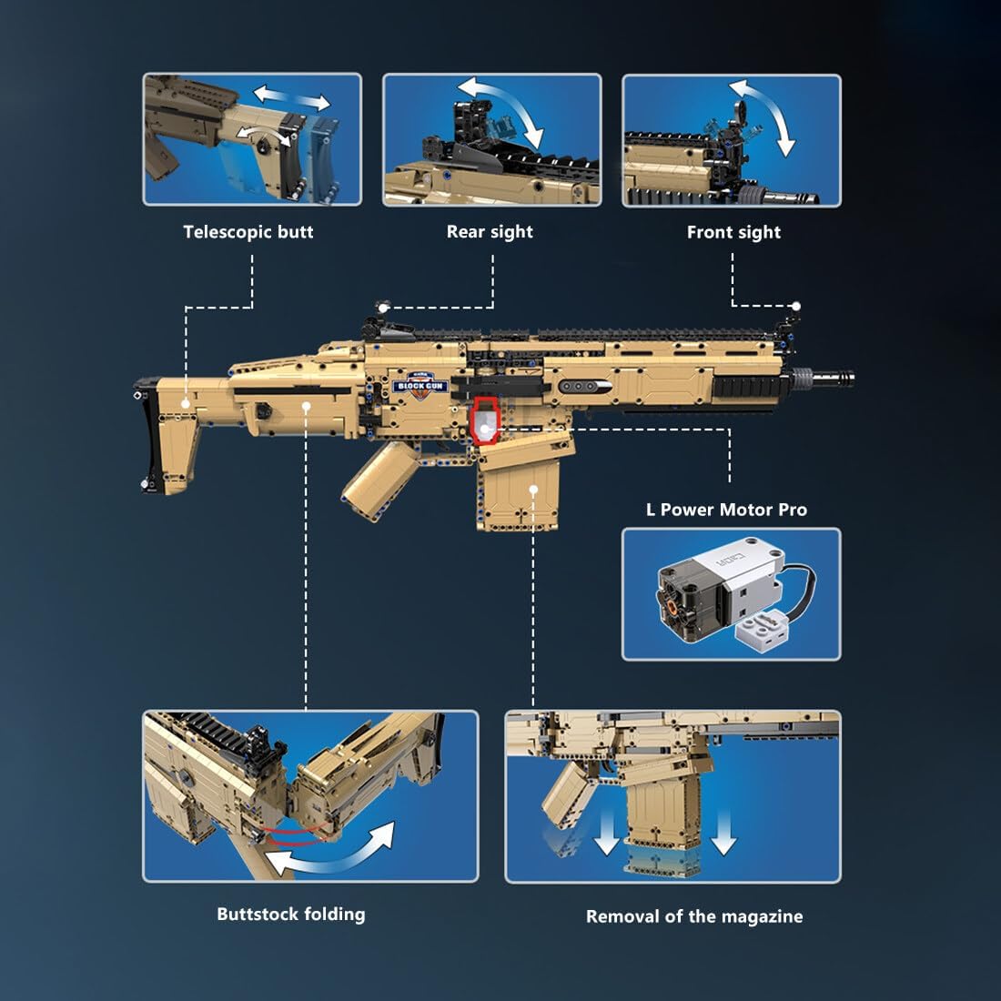 FN SCAR 17S Assault Rifle | 1406pcs