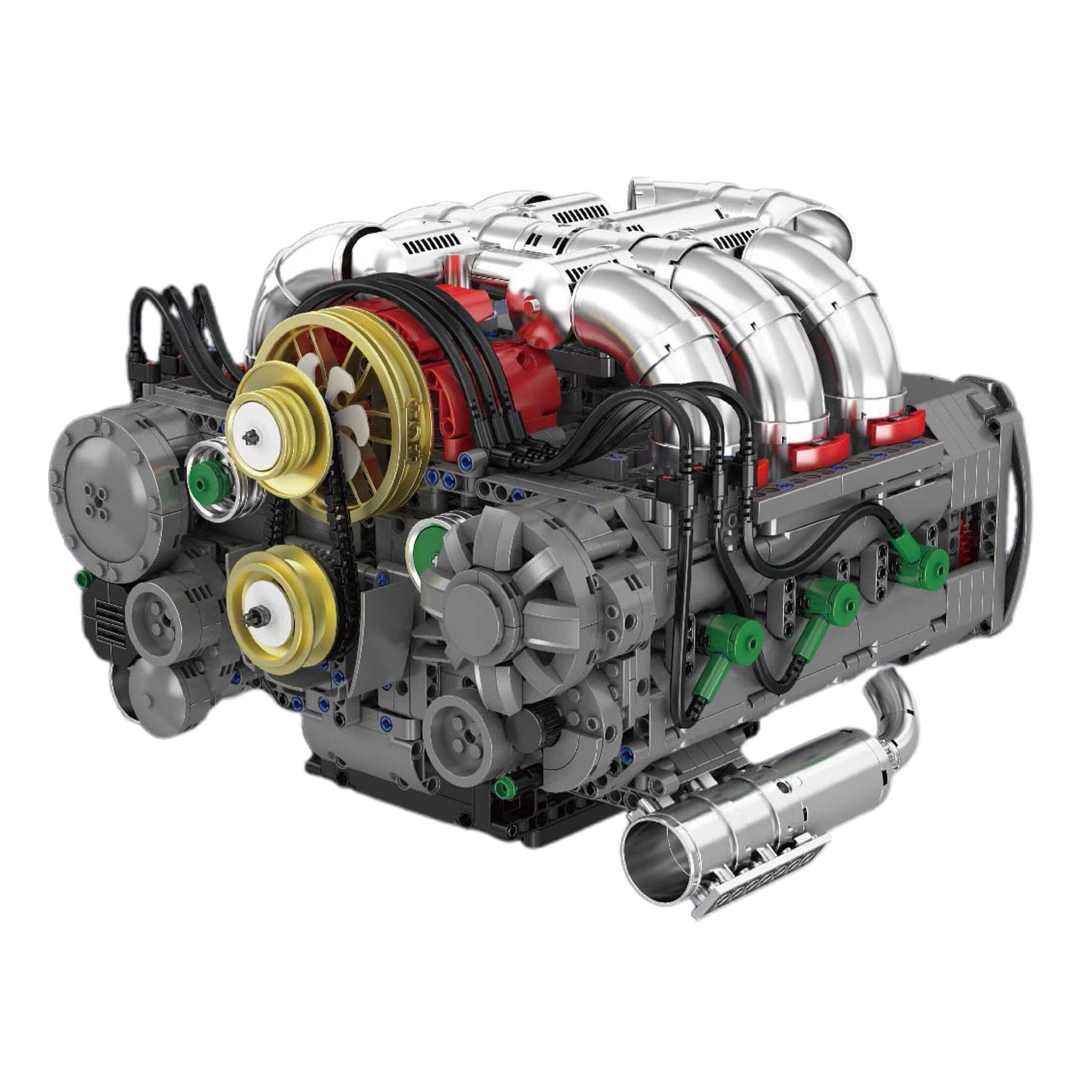 Functional Flat 6 Boxer Engine | 2374pcs – Motor Builds