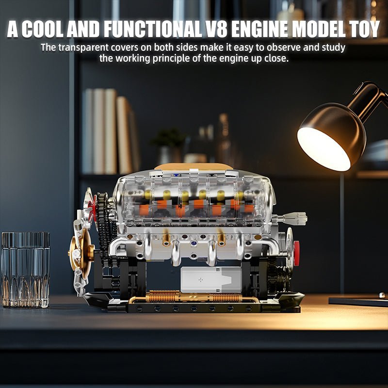 Functional V8 Engine Model | 691pcs