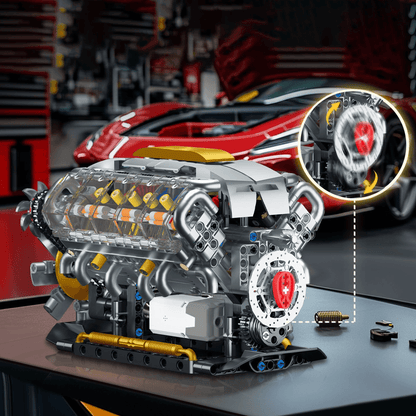 Functional V8 Engine Model | 691pcs