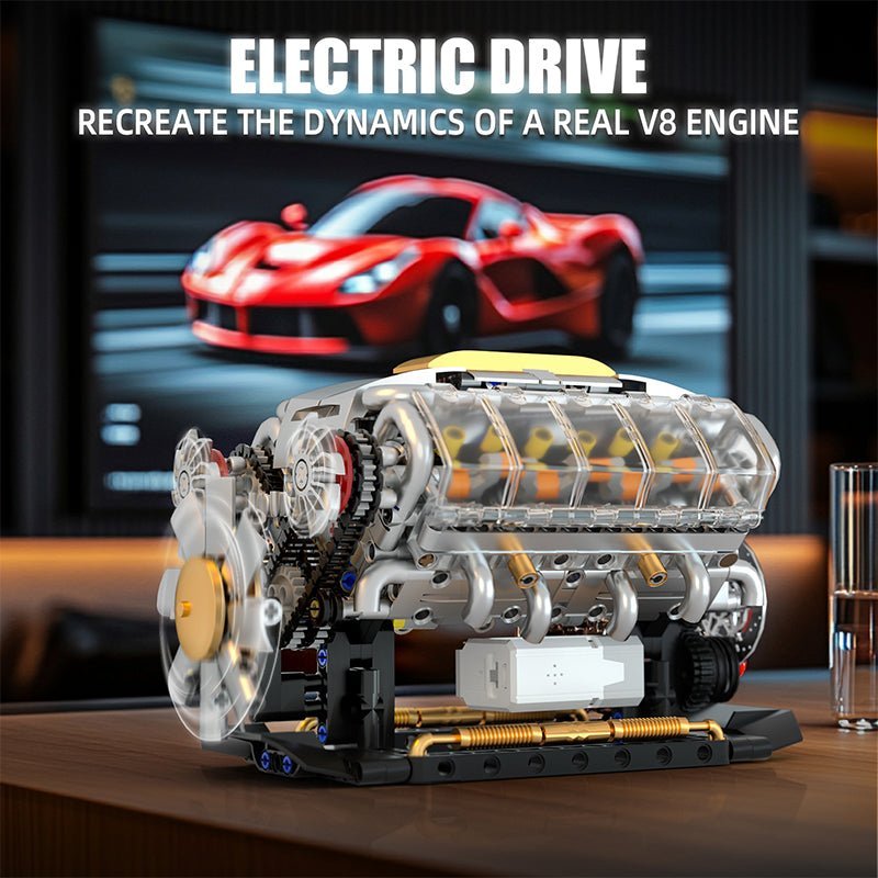 Functional V8 Engine Model | 691pcs