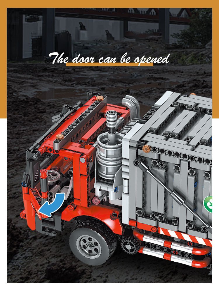 Urban Garbage Collection Truck | 1689pcs