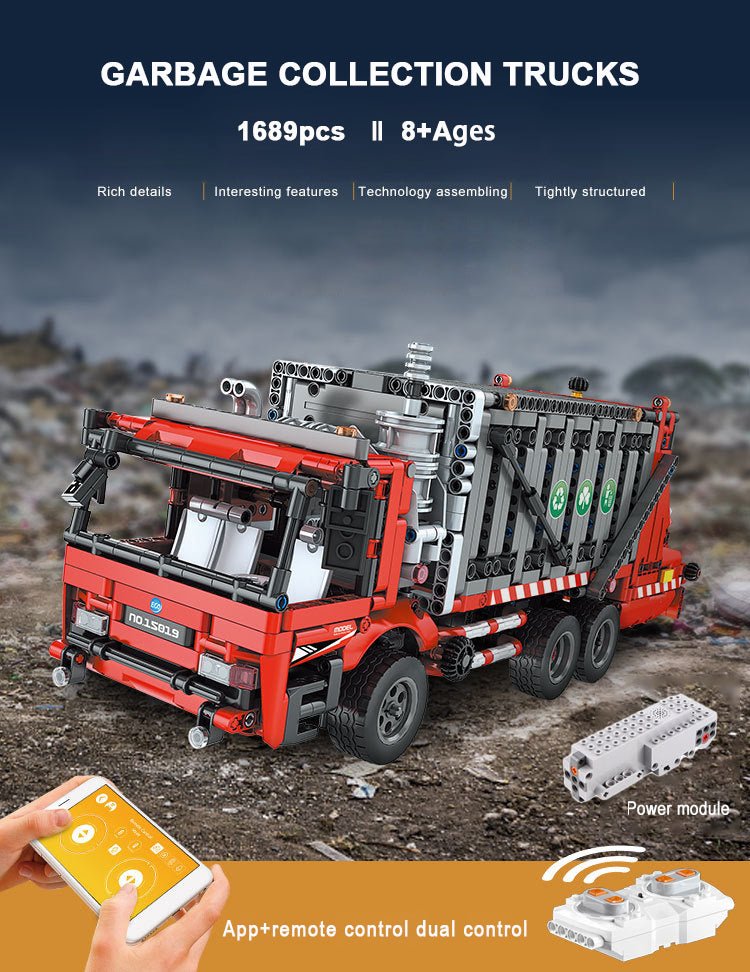 Urban Garbage Collection Truck | 1689pcs