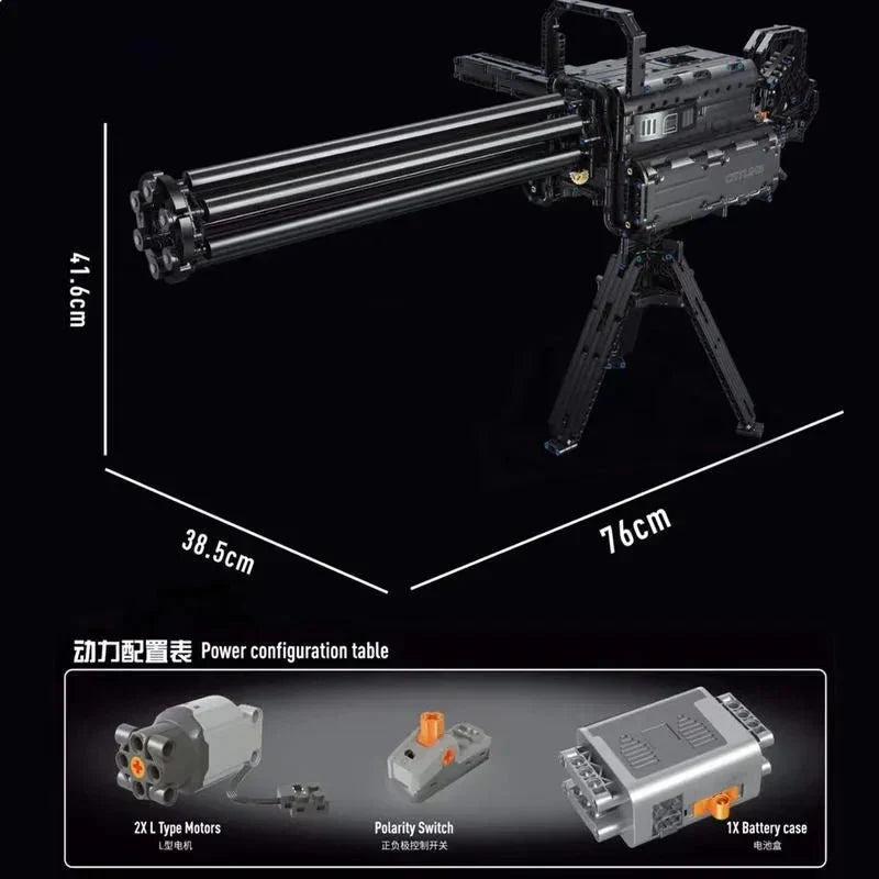Gatling Cannon Gun | 1808pcs