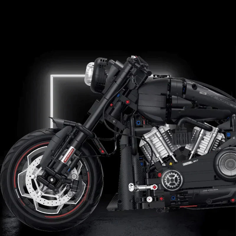 Custom V-Twin Muscle Cruiser | 2049pcs
