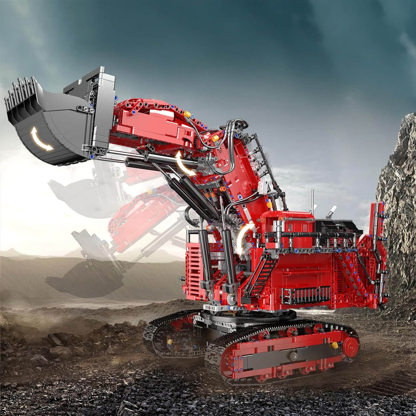Heavy-Duty RC Excavator | 4766pcs