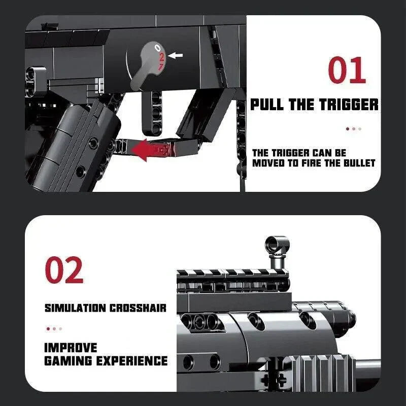 Heavy Duty SMG Combat Rifle | 1539pcs