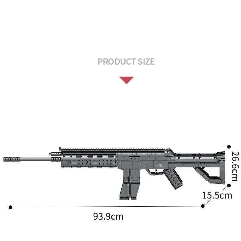 Heavy Duty SMG Combat Rifle | 1539pcs