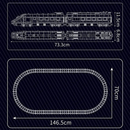 High-Speed Euro Express Train | 2085pcs