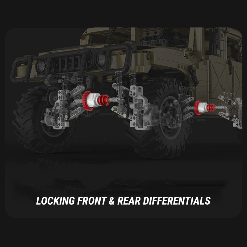 Military Off-Road Humvee Truck | 3935pcs