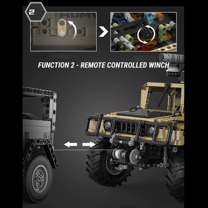 Military Off-Road Humvee Truck | 3935pcs