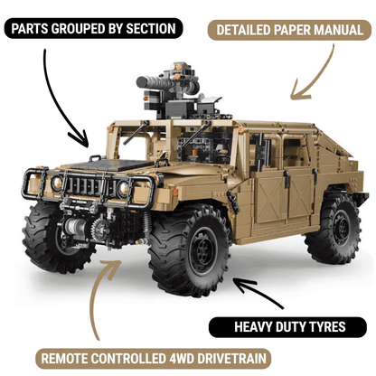 Military Off-Road Humvee Truck | 3935pcs