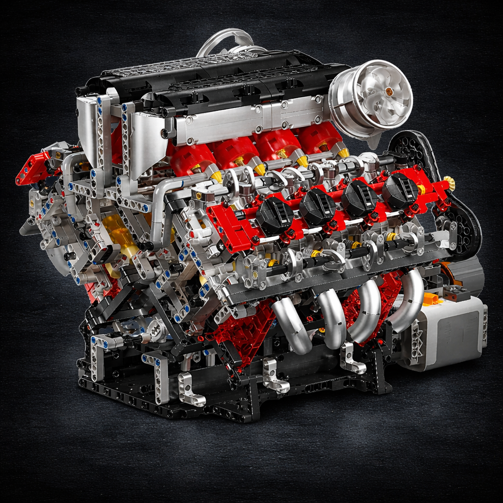 Italian F488 V8 Engine | 2717pcs