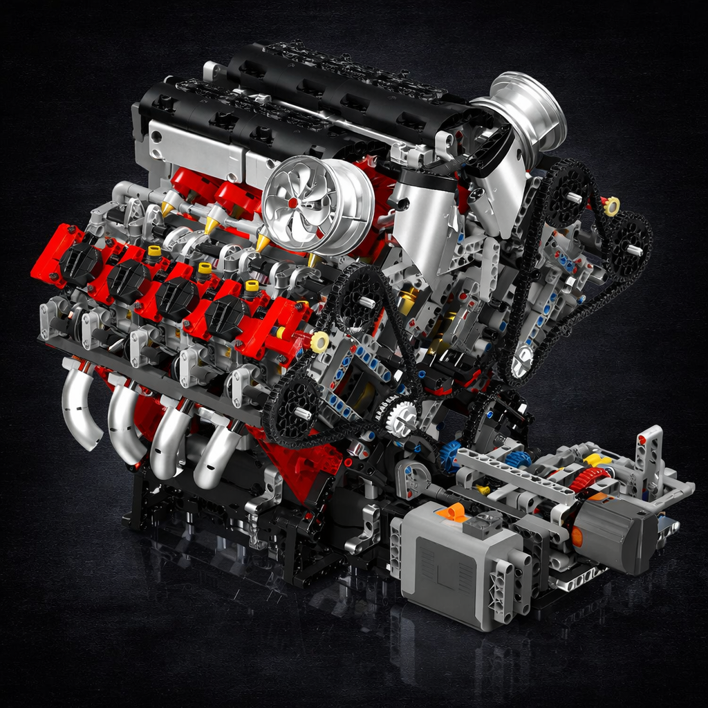 Italian F488 V8 Engine | 2717pcs
