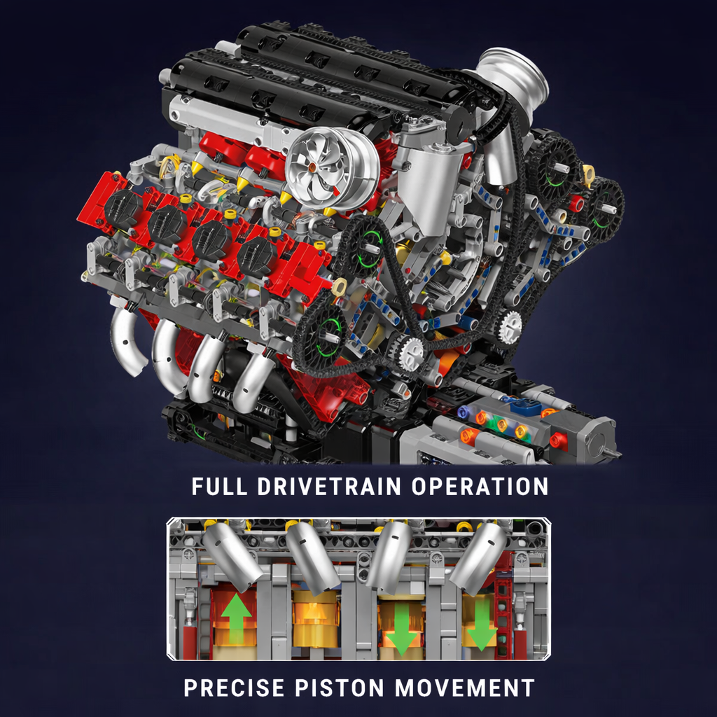 Italian F488 V8 Engine | 2717pcs