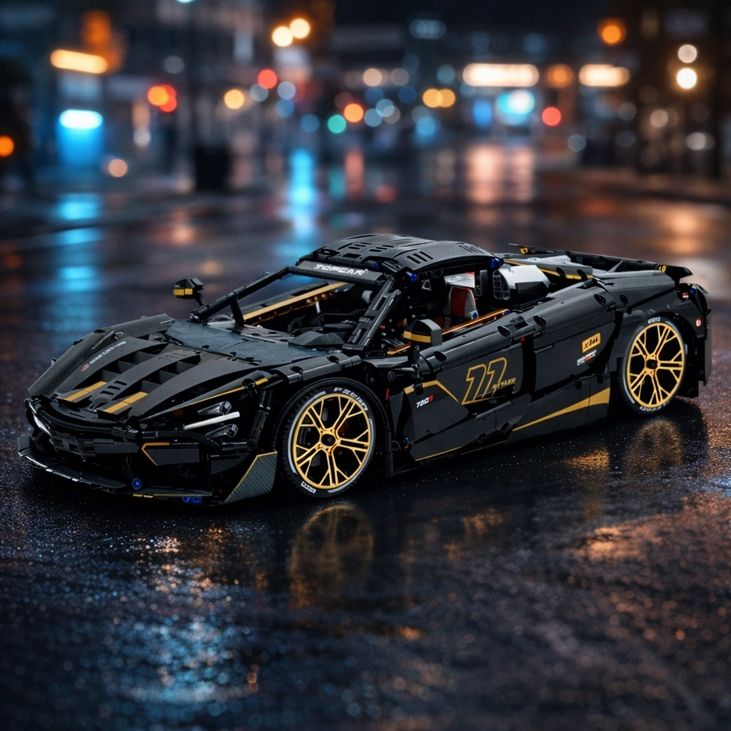 SOLD OUT - Black V8 720s Spider Supercar | 3657pcs