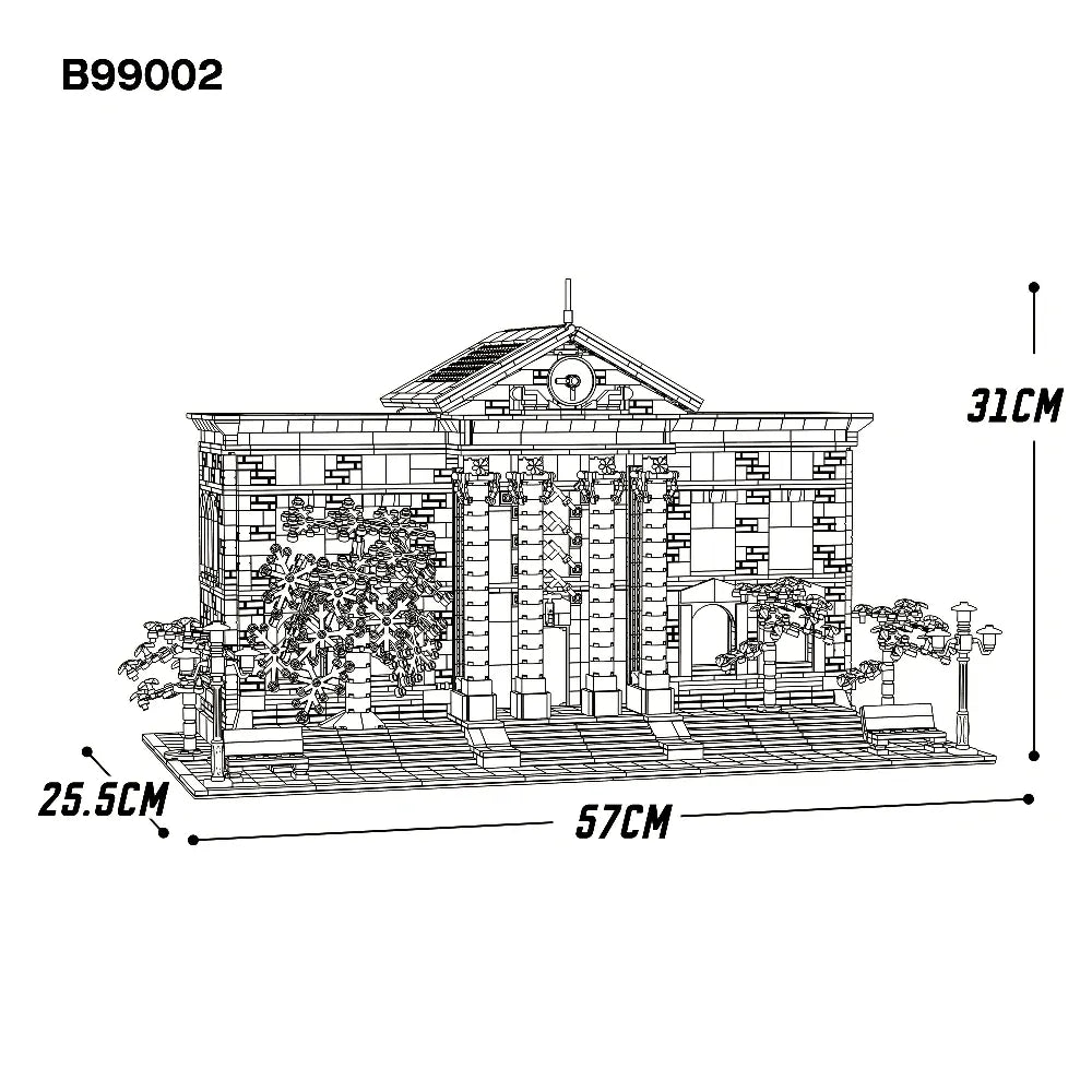 Back To The Future Courthouse Movie | 4269pcs