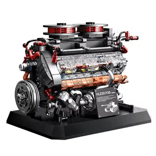 German Tiger V8 Tank Engine | 1236pcs