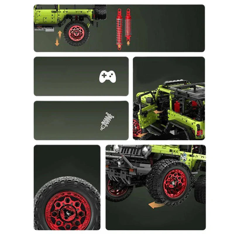 Green Off-Road Trail 4x4 | 2544pcs
