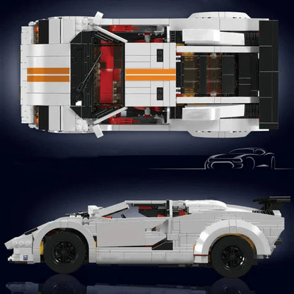 RC Retro Wedge Supercar | 1383pcs