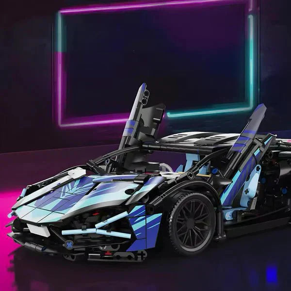 Cyberpunk Hybrid V12 Supercar | 1314pcs