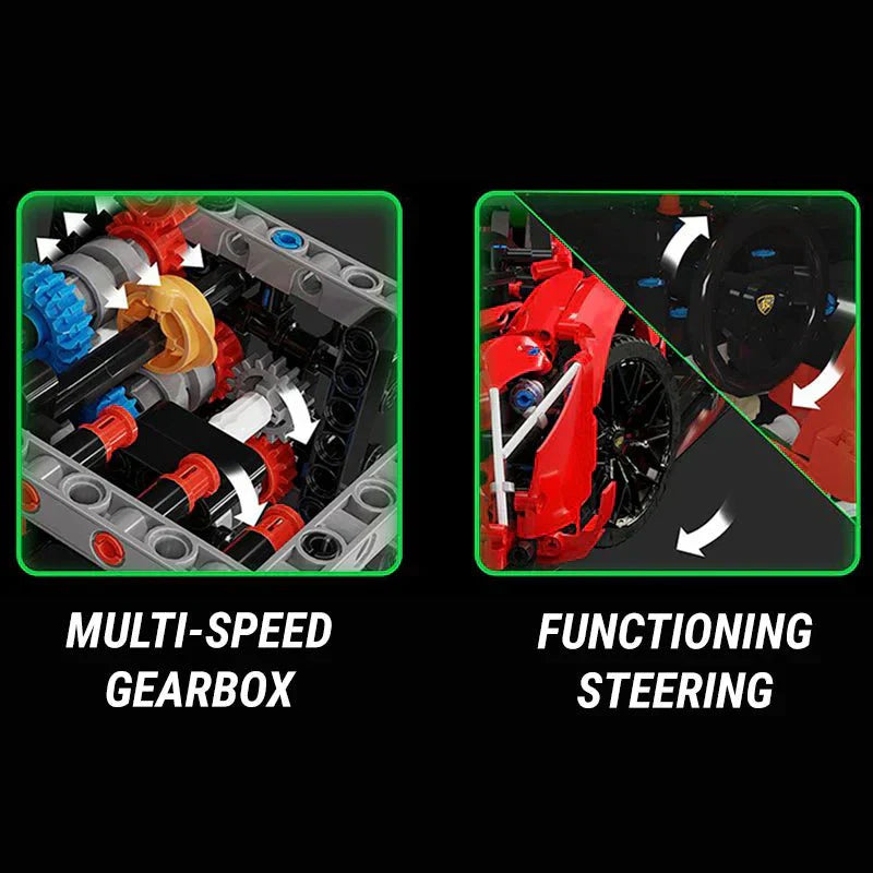 V12 Veneno Tricolore Blade Hypercar | 3610pcs