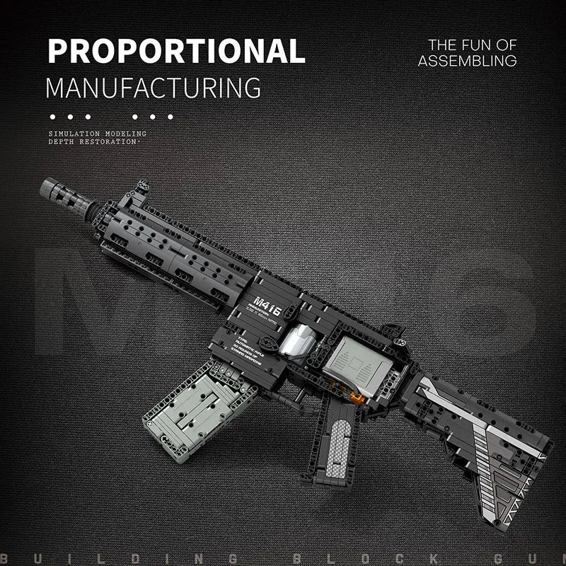 M416 Assault Rifle | 1188pcs – Motor Builds