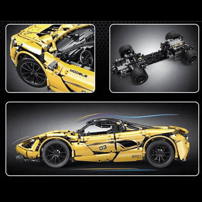 Twin-Turbo 720 Supercar Yellow | 3149pcs